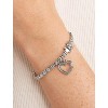 Silver Diamond Accent Tennis Bracelets Bracelets with Accent S-Link Chain - 3 of 4