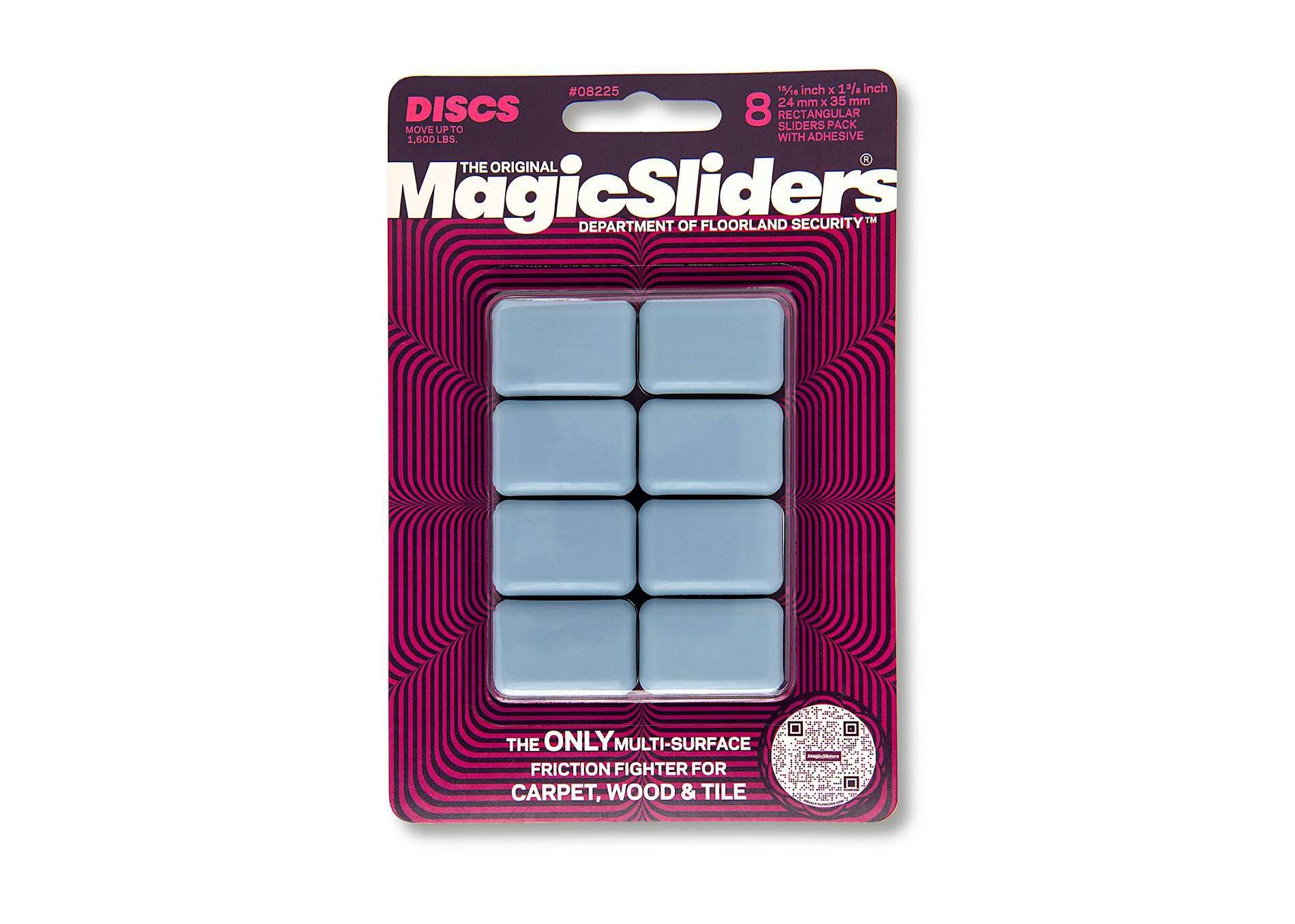 Magic Sliders 8pk Rectangular Adhesive Sliders