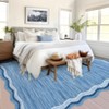 Machine Washable 8x10 Living Room Rug Modern Plain Carpet Stain Resistant Easy To Clean Carpet Non Slip Low Pile Floor Cover For Bedroom Playroom - 3 of 4