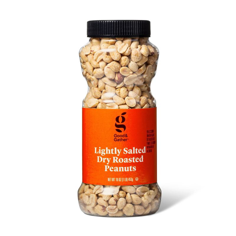 Lightly Salted Dry Roasted Peanuts - 16oz - Good &#38; Gather&#8482;, 1 of 5