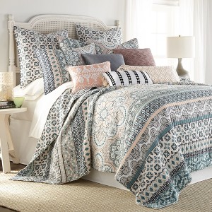 Addie Floral Quilt and Pillow Sham Set - Levtex Home - 1 of 4