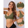 Allegra K Women's Wirefree Comfortable No Show Smoothing Workout Push Up Bras - 3 of 4
