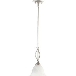 Quorum Lighting Spencer 1-Light Pendant, Classic Nickel, 7.5W, 18.25H - 1 of 1