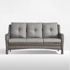 Gymojoy Outdoor 3-Seat Sofa PE Wicker Sofa Rattan Patio Sofa Couch For Garden - 4 of 4