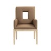 Meridian Furniture,Gwendolyn Vegan Leather Dining Arm Chair - 3 of 4