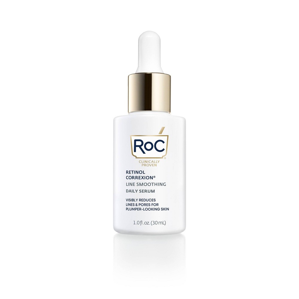 Photos - Cream / Lotion RoC Retinol Retinol Face Serum Anti-Wrinkle + Firming Treatment - 1.0 fl o 