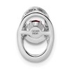 Black Bow Jewelry Rhodium Plated Sterling Silver & Gemstone Oval Pendant, 10mm (3/8 In) - 3 of 4