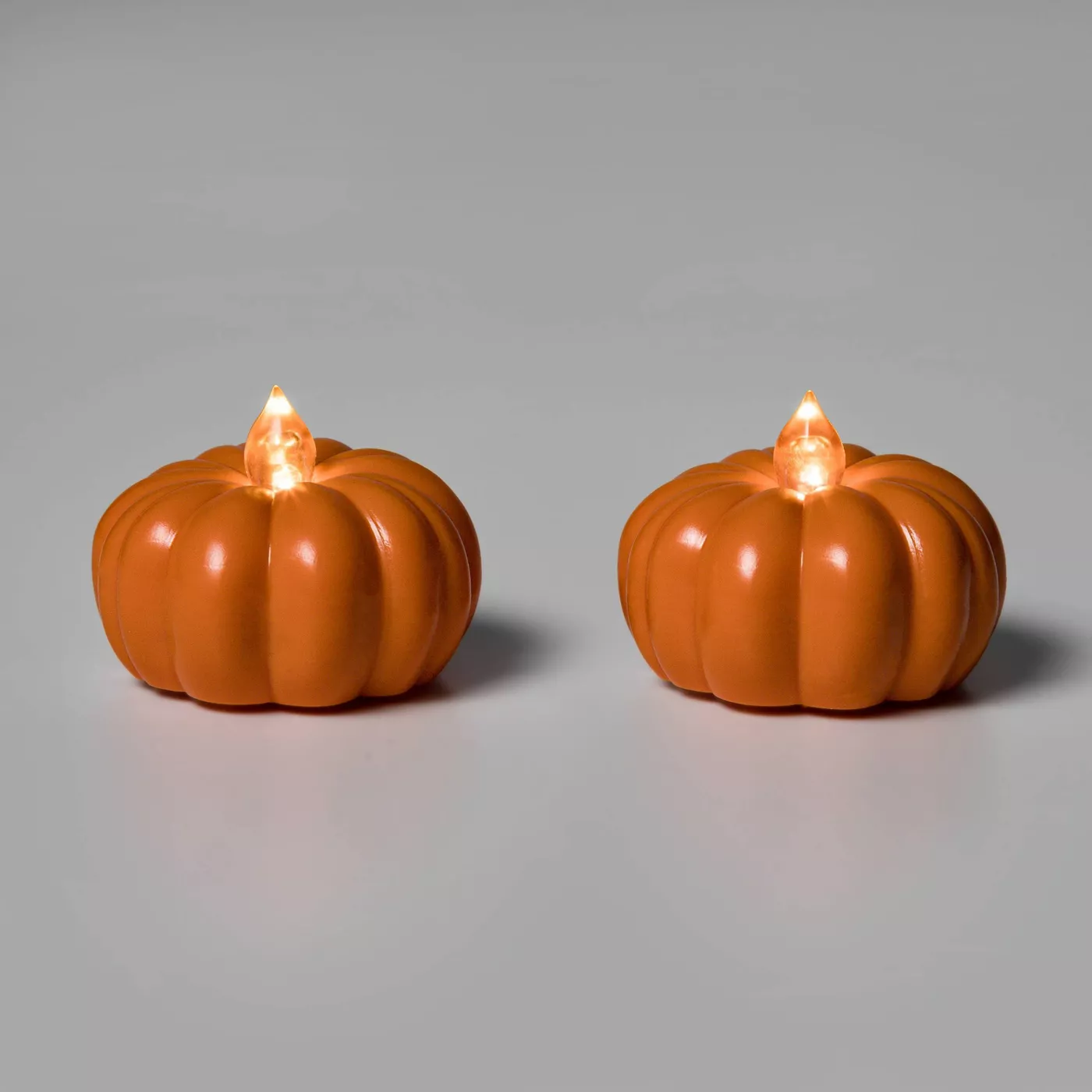 2pk Halloween Pumpkin Tea Lights - Hyde & EEK! Boutique™ - image 1 of 3