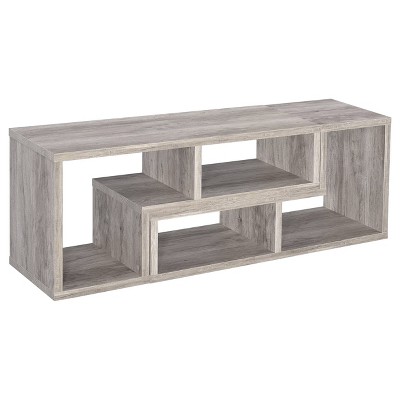 Pearl Silver Geometric Modular Bookcase TV Stand