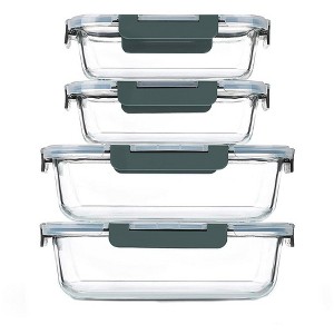 Itopfox Extra Large Glass Food Storage and Baking Containers Set with Airtight Lids, Microwave, Oven, Freezer and Dishwasher Safe - 1 of 4