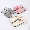 Roxoni Velvet Knit Flat Sandals for Women-Stylish Textured Woven Surface-Soft Ridge Around Insole - 4 of 4
