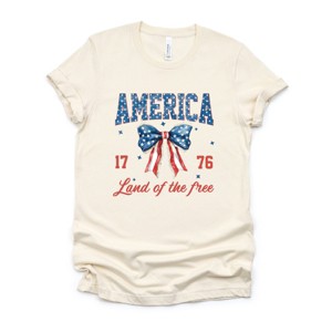 Simply Sage Market America Land of the Free Coquette Short Sleeve Tee - 1 of 4