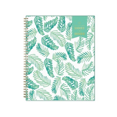 2021-22 Academic Planner 8.5"x11" Flexible Frosted Plastic Cover Wirebound Weekly/Monthly Palms - Day Designer