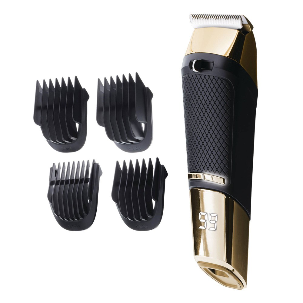 Photos - Hair Clipper The Cutting Edge LCD Rechargeable Hair Face & Body Trimmer with Ceramic Bl