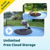 Birdfy Bird Bath Pro with Dual-Lens Camera, Solar Powered Fountain, 2K Portrait & 1080P Wide-Angle, Auto Capture Bird Bath Videos, Blue - 4 of 4
