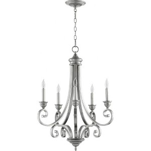 Quorum Lighting Bryant 5-Light Chandelier, Classic Nickel - 1 of 1