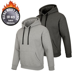 Blue Ice Men's Super Heavyweight Fleece-Lined Pullover Hoodie-2 Pack - 1 of 3