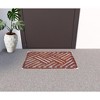 HomeRoots 18" X 30" Brown Coir Geometric Outdoor Door Mat - 2 of 4