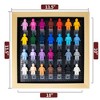 PosterPalooza | 12x12 Shadow Box Display Frame for Block Figures | Fits 28 | UV Acrylic, Black Base, Brackets - 2 of 4