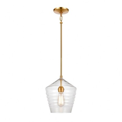 Elk Home Konis 1 - Light Pendant in  Satin Brass
