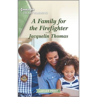 A Family for the Firefighter - (Polk Island) Large Print by  Jacquelin Thomas (Paperback)