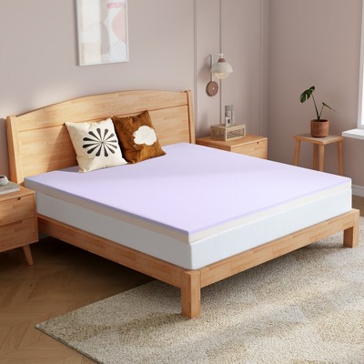 Twolike 2" Copper-Infused Cooling Gel Memory Foam Mattress Topper