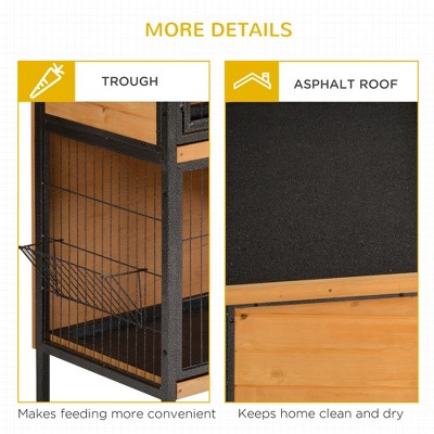 Large 2-Story Wooden and Metal Guinea Pig Playpen