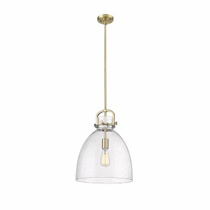 Newton Bell - 1 Light Stem Hung Pendant In Industrial Style-20.25 Inches Tall and 14 Inches Wide - 1 of 1