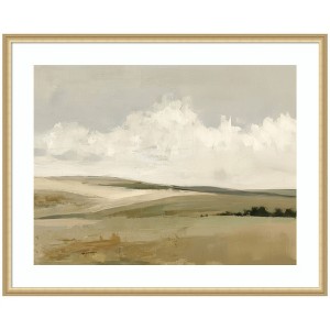 Kate and Laurel Whispering Meadows I by Amy Lighthall Framed Wall Art Print, 42 x 34, Florence Gold - 1 of 4