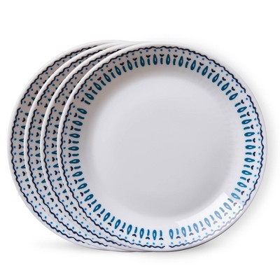 Corelle 7" 4pk Glass Azure Everyday Salad Plates