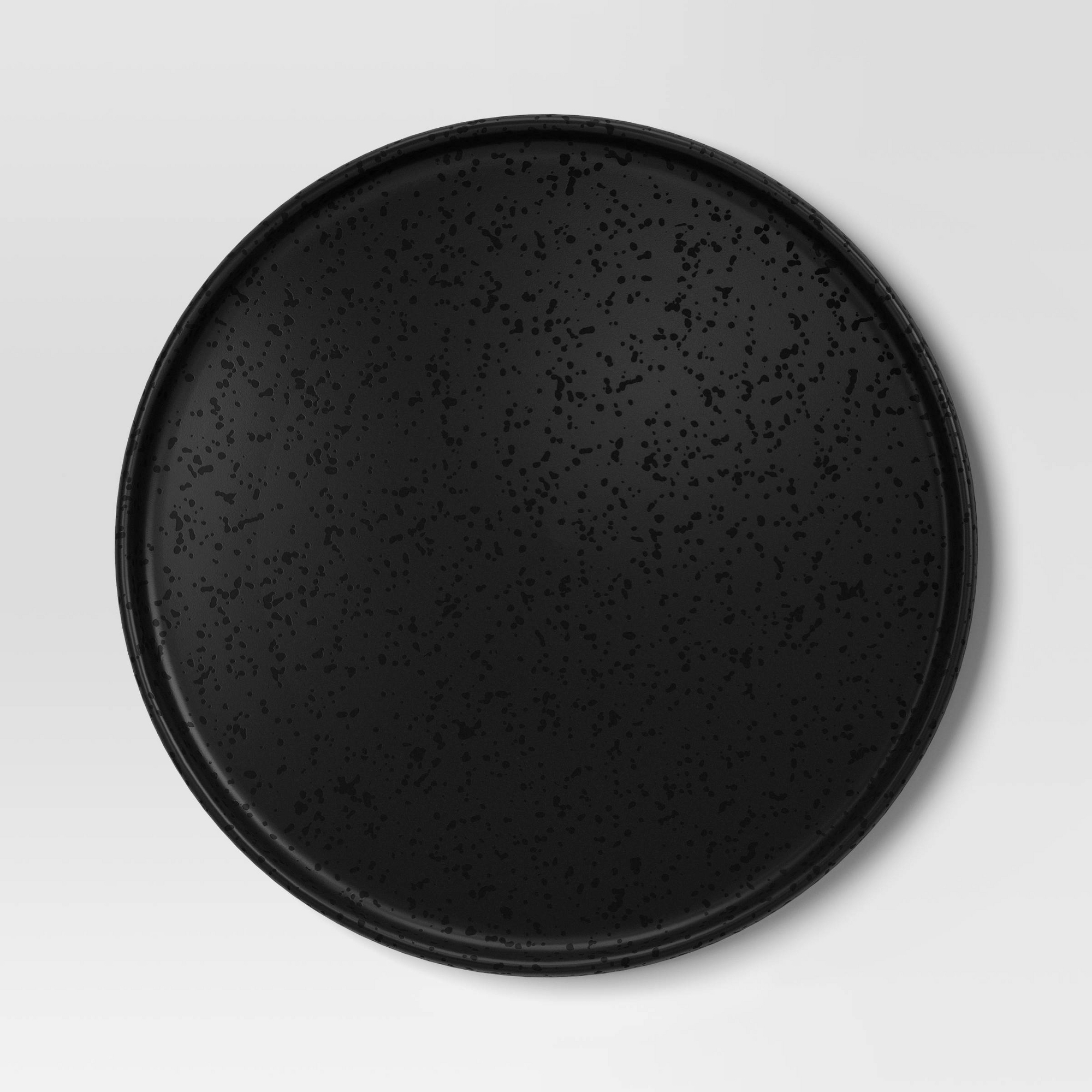 10.5" Stoneware Stella Dinner Plate Black - Threshold™