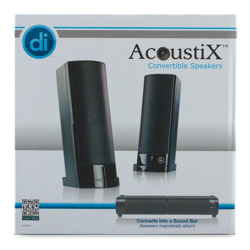 Digital Innovations AcoustiX™ Speaker System 2.0 USB Desktop/Soundbar, 5 of 6