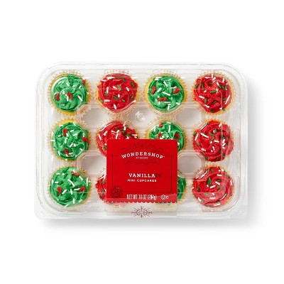 Holiday Vanilla Mini Cupcakes - 12ct/10oz - Wondershop™