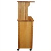 Wood Microwave Cart in Brown-Pemberly Row - 3 of 3