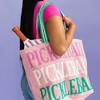 Jollity & Co. - Pickleball Social Club Large Embroidered Fabric Tote Bag - 4 of 4