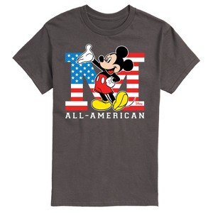 Men's - Disney - Mickey Mouse All-American Flag Short Sleeve Graphic T-Shirt - 1 of 4