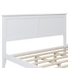 DOMETOUR Modern White Solid Wood Queen Platform Bed (old sku:WF283525AAK) - 3 of 4