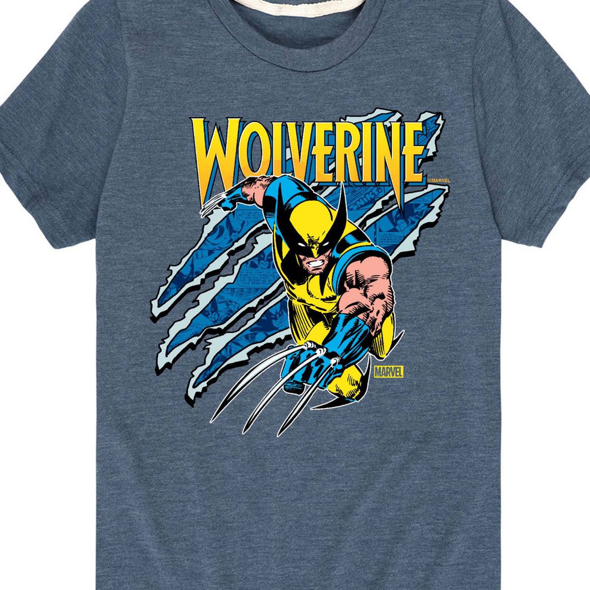 Boys' - Marvel - Wolverine Slash Short Sleeve Graphic T-Shirt - thumbnail 10
