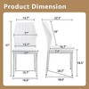 CAVINAS Dining Chairs,Kitchen Chairs with Shell-Shaped Backrest & Anti-Slip Feet,Dining Room Chairs for Kitchen,Living Room - 3 of 4