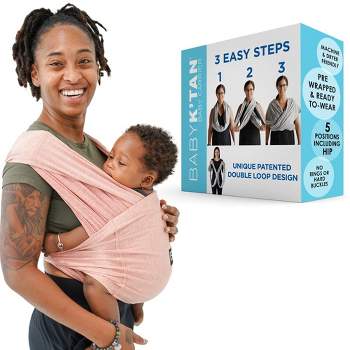 Active Yoga Baby K'tan Baby Carrier Wrap: #1 Easy Pre-Wrapped Baby Sling | Soft Yoga Fabric | UVA/UVB Infant Sun Protection | Breathable Quick Drying | Newborn to Toddler up to 35lb (See Size Chart)