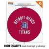 University of Detroit Mercy Titans Logo Automotive Car Window Locker Circle Bumper Sticker - 3 of 4