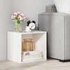 Costway 1/2/4 PCS Cube Storage Organizer Stackable Open Book Shelf for Small Space Storage System Brown/White - 4 of 4