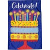 Celebrate Cake Applique House Flag Birthday Party 28" x 40" Briarwood Lane - 3 of 4