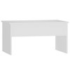 vidaXL Coffee Table White 31.5 in.x19.9 in.x16.3 in. Engineered Wood - 3 of 4