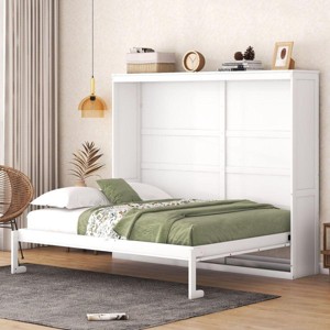 Streamdale Queen Size Murphy Bed Wall Bed,White - 1 of 4