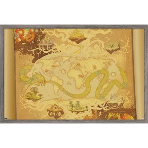 Trends International Marvel: Hero Lands - Realms Framed Wall Poster Prints - 1 of 4