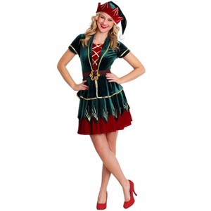 HalloweenCostumes.com Women's Deluxe Elf Costume - 1 of 4