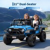 24V Kids 2-Seater Electric Truck w/ Parent Remote, Spring Suspension, 2 Speeds, LED Lights,MP3 Player (Ages 3-8) - 2 of 4