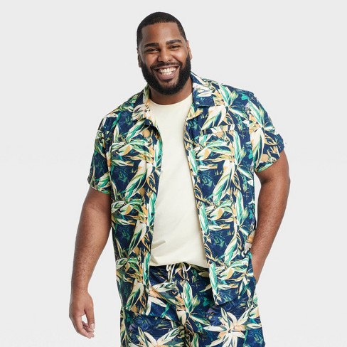Kiwi Bird Men's Shirts Short Sleeve Hawaiian Shirt Beach Casual Work Shirt  Tops at  Men’s Clothing store