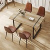 NicBex 5 PCS/7 PCS Dining Table Set for 4/6 with a Rectangular MDF Dining Table and 4/6 Upholstered Chairs - 2 of 4